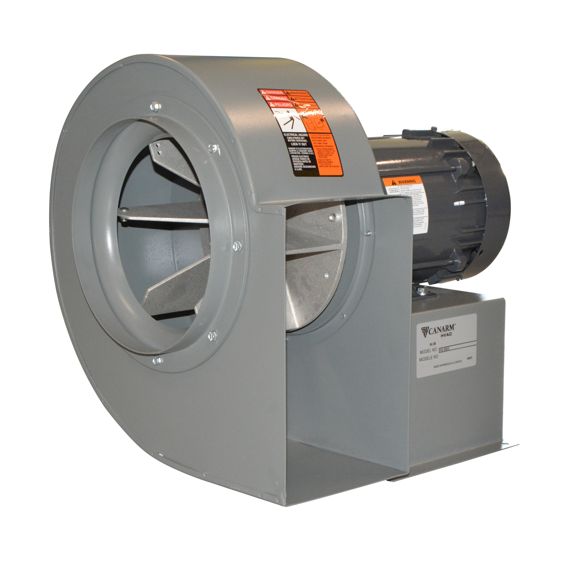 Canarm 10-7/8 Radial Blower, Explosion Proof, 3/4 HP, Model # KE-11SX